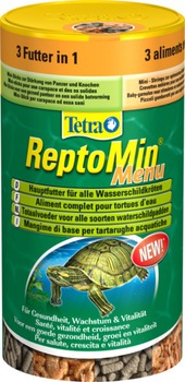 Корм для водных черепах Tetra Reptomin Menu 3 вида, 250 мл