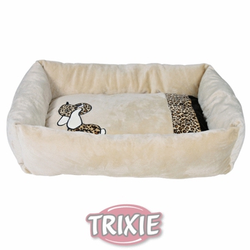 Лежак для собак Trixie Pepito,  с бортиками, бежевый, 65х48x16 см