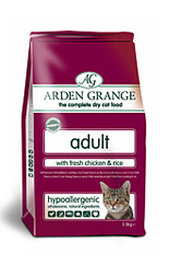 Сухой корм для взрослых кошек Arden Grange Adult с курицей и рисом 500 гр