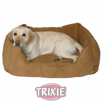 Лежак для собак Trixie Jacky, искуственная замша, коричневый, 70х70 см