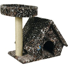 Домик для кошек Зооник конура с лежанкой, 70 х 48 х 65 см