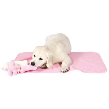 Набор для щенка Trixie, подстилка, игрушка, полотенце, розовый