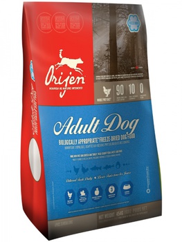 Сублимированный корм для взрослых собак всех пород Orijen Adult Dog Freeze Dried 170 г, 454 г