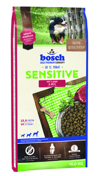Сухой гипоаллергенный корм для собак Bosch Sensitive Lamb & Rise с ягненком и рисом 1 кг, 3 кг, 15 кг