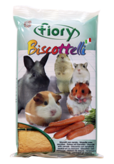 Бисквитное лакомство для грызунов Fiory  Biscottelli с морковью, яйцом, 30 г