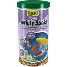 Корм премиум для всех видов прудовых рыб Tetra Pond Variety Sticks, смесь трех видов палочек