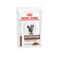 Royal Canin Gastro Intestinal Moderate Calorie Влажный корм для кошек с умеренным содержанием энергии для кошек при нарушении пищеварения кусочки в желе 85г  1 шт.