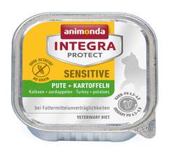 Ветеринарная диета  Анимонда Интегра Протект c индейкой и картофелем для взрослых кошек при пищевой аллергии Animonda Integra Protect Cat Sensitive Turkey & Potatoes