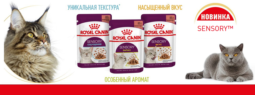 Влажный корм для кошек Sensory