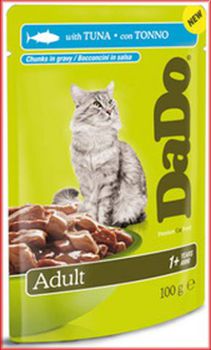 Консервированный корм для взрослых кошек Dado Adult Cat Tuna с тунцом