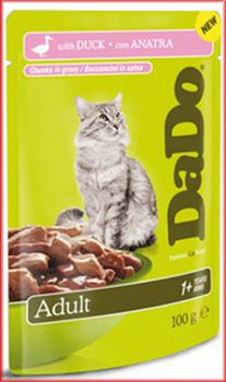 Консервированный корм для взрослых кошек Dado Adult Cat Duck с уткой