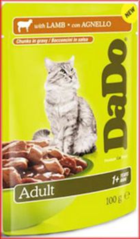 Консервированный корм для взрослых кошек Dado Adult Cat Lamb с ягненком