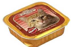 Консервированный корм для взрослых кошек Premium Cat паштет с говядиной 100 г  30 шт