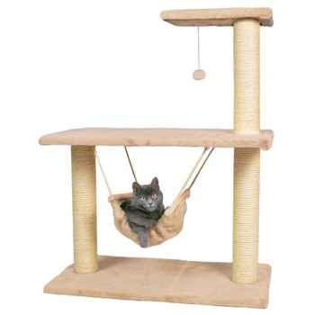 Домик для кошек Morella 96 см, плюш, бежевый