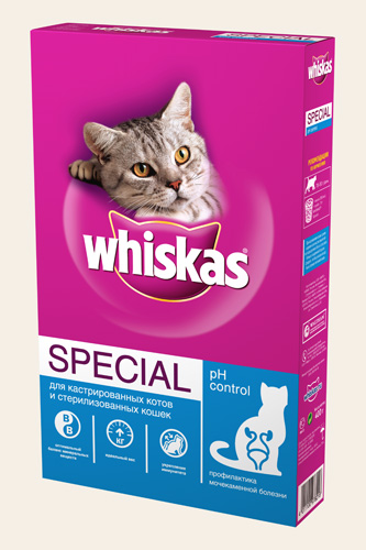 Сухой корм для кошек профилактика МКБ Whiskas Special 350 гр, 5 кг купить в  Москве, цена, отзывы | интернет-магазин Доберман