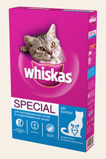 Сухой корм для кошек профилактика МКБ Whiskas Special