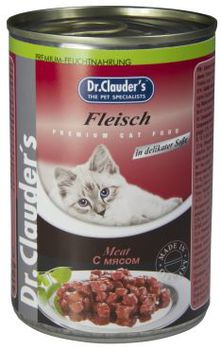 Консервированный корм для взрослых кошек Dr.Clauder's с мясом 415 г 20 шт