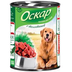 Консервированный корм для взрослых кошек Оскар мясные кусочки 750 г