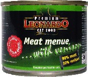 Консервированный корм для взрослых кошек Leonardo с мясом с дичью 200 г 24 шт