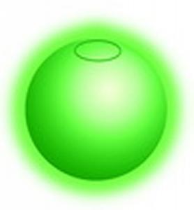 Игрушка для собак Nite Ize светящийся шар, зеленый