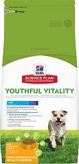 Cухой корм для собак мелких пород старше 7 лет Hill's Science Plan Youthful Vitality c курицей и рисом 250 г, 1,5 кг