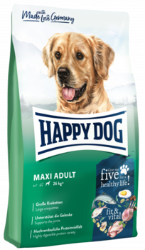 Сухой корм для взрослых собак крупных пород Happy Dog Supreme Fit and Well Maxi Adult 4 кг, 15 кг