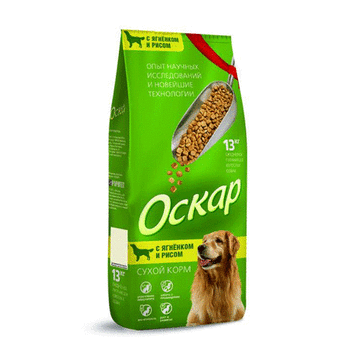 Сухой корм для взрослых собак активных пород Оскар 2 кг, 13 кг