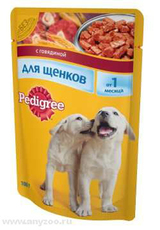 Консервы для щенков Pedigree с говядиной 100 г