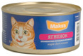Консервированный корм для взрослых кошек профилактика МКБ Maks's с ягненком 325 г 30 шт
