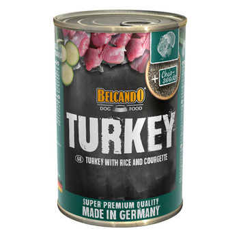 Консервы для собак Белькандо Индейка с рисом и цукини/ Belcando Turkey with rice and courgettes 400 гр, 800 гр