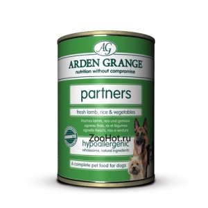 Консервы для взрослых собак Arden Grange Partners, Lamb and Rice с ягненком и рисом 395 гр