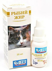 Рыбий жир для животных, жидкий, 20 мл