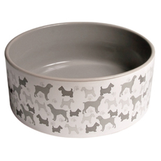 Контейнер для хранения лакомств для собак Trixie, керамика, черный, 11 см, 1,2 л