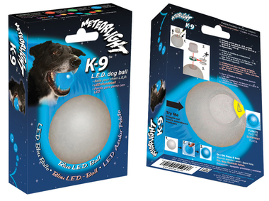 Игрушка для собак Nite Ize К-9 шар, светящийся, синий
