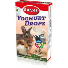 Дропсы для грызунов Sanal Yoghurt Drops Йогуртовые Дропсы + Вит. А, С, D,Е 14шт/уп, 45 г