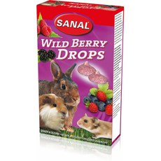 Дропсы для грызунов Sanal Wild Berry Drops Лесная Ягода 14шт/уп, 45 г