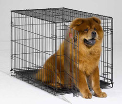 Клетка для собак Midwest Icrate черная, 1-но дверная, вес 20,1 кг, 122х76х84см