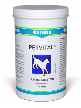 Пищевые добавки для взрослых собак Canina Petvital Arthro-tabletten для укрепления связочного  аппарта 1000 таблеток