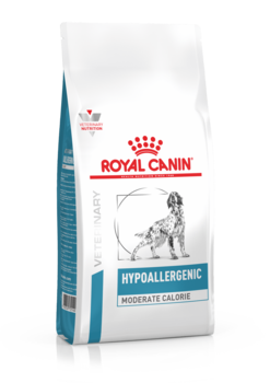 Сухой лечебный корм для собак с пониженным содержанием калорий при пищевой аллергии Royal Canin Hypoallergenic Moderate Calorie Xme23 1,5 кг, 7 кг