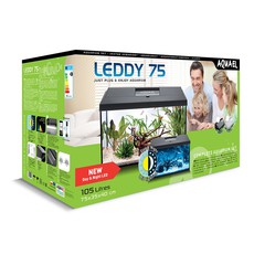  Аквариум Aquael LEDDY PLUS D/N 75 БЕЛЫЙ / 105л прямой, 75х35х40см.