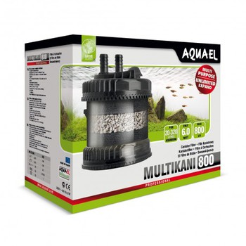 Внешний фильтр MULTI KANI 800 AQUAEL для аквариума 20 - 320 л (800 л/ч, 6 Вт) с выносной помпой