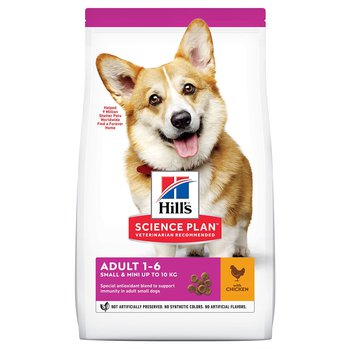 Сухой корм для взрослых собак мелких пород Hills Science Plan Canine Adult Mini с курицей 300 гр, 1,5 кг, 3 кг, 6 кг