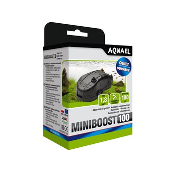 Компрессор MINIBOOST 100 plus (до 100л) 100л/ч, Потр.мощн.-1.8Вт, 48шт/уп. Акваэль