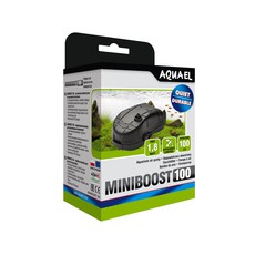 Компрессор MINIBOOST 100 plus (до 100л) 100л/ч, Потр.мощн.-1.8Вт, 48шт/уп. Акваэль