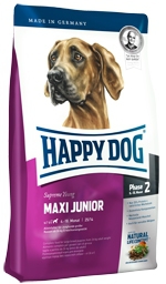Сухой корм для юниоров крупных пород в возрасте с 6 до 18 месяцев Happy Dog Supreme Maxi Junior Gr 23 1 кг, 15 кг