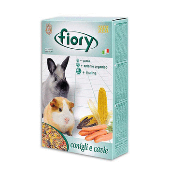 Полноценное питание для кроликов и морских свинок Fiory Coniglie e cavie 850 гр, 25 кг