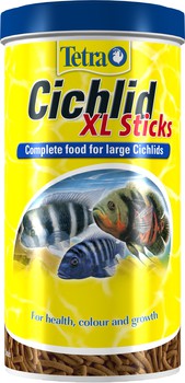 Основной корм для цихлид и других крупных рыб TetraCichlid Sticks XL (крупные палочки)  1л 