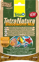 Высококачественный гелевой корм для декоративных рыбок Tetranatura Bloodworm Mix  в пакетиках,  80 г