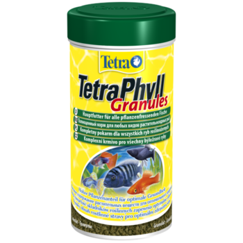 Основной корм для травоядный рыб TetraPhyll Granules (гранулы) 250мл 