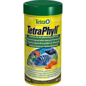 Основной корм для травоядный рыб TetraPhyll (хлопья) 250мл